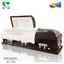 JS-A129 best price solid wood casket factory